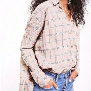🆕 Free People Break my Stride blouse sm sugar red